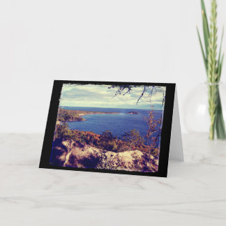 Cartão Cena Superior do Lago Michigan