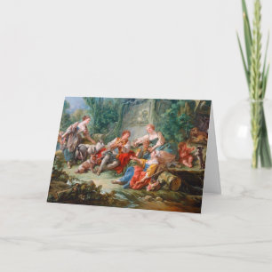 Cartão cenário de Rócoco de Ridyll-rococo do pastor de 