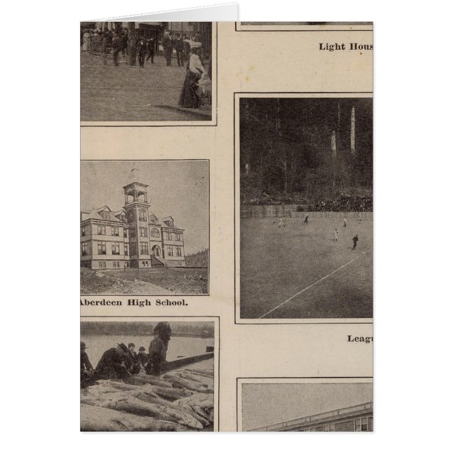 Cartão Cenas Aberdeen, Washington (Frente)