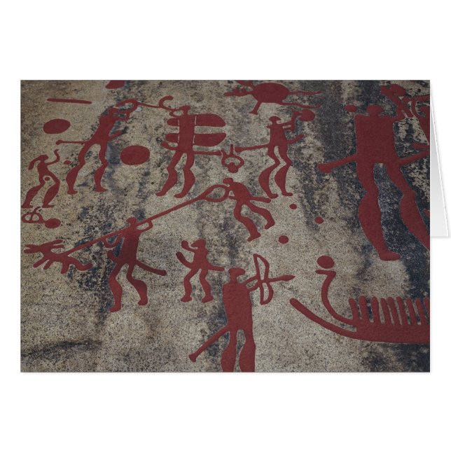 Cartão Cenas da caça (Frente Horizontal)