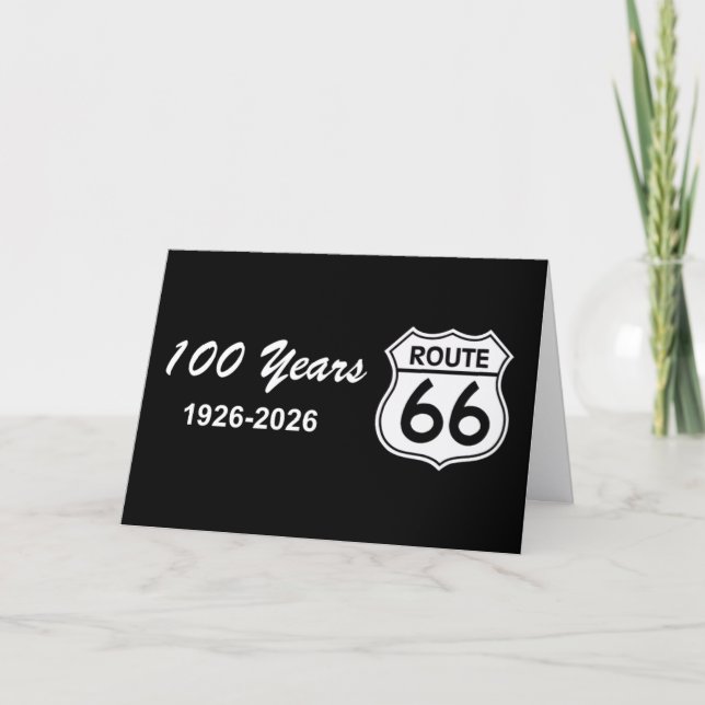Cartão Centenário da Rota 66 Histórica (Frente)
