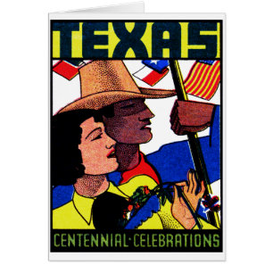 Cartão Centennial 1936 de Texas