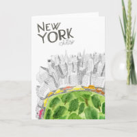 Central Park & colagem da Nova Iorque