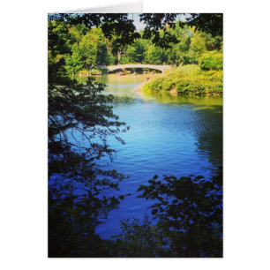 Cartão Central Park Lake Arco Bridge NYC New York Photo