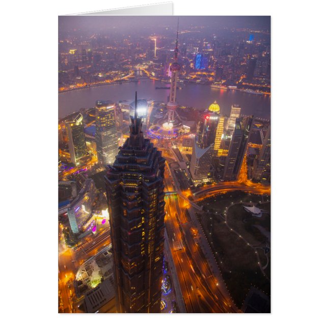 Cartão Centro da cidade de Xangai (Frente)