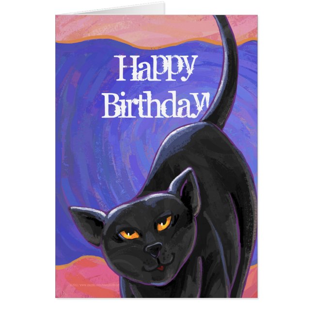 Cartão Centro de Festas de Gatos Negros (Frente)