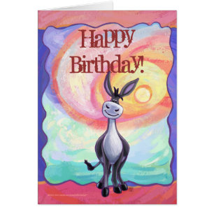 Cartão Centro de Partido Donkey