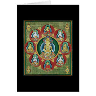 Cartão Centro de uma mandala de Taizokai