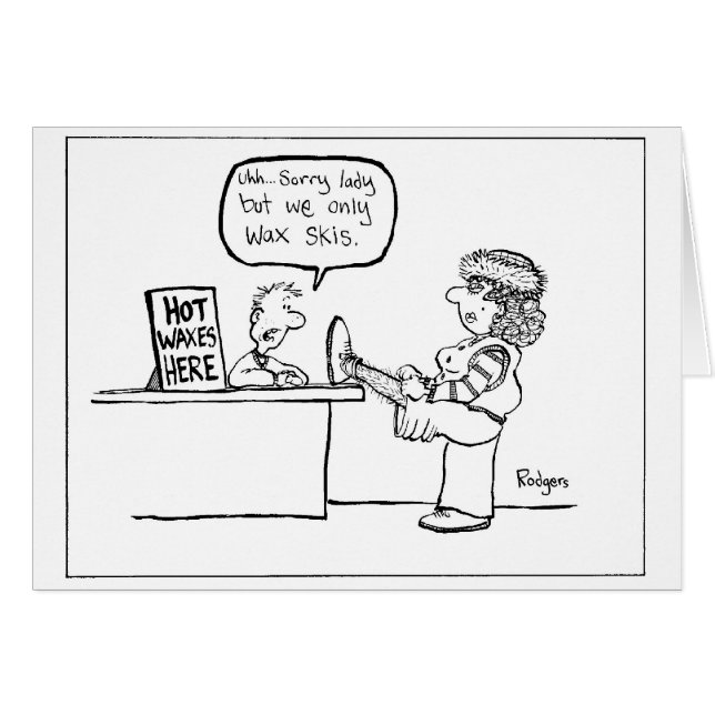 Cartão cera quente (Frente Horizontal)