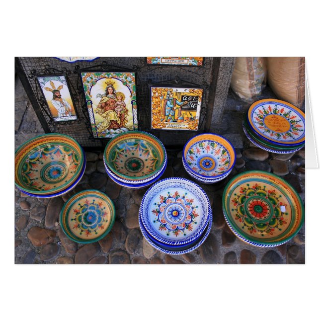 Cartão Cerâmica de Talavera (Frente Horizontal)