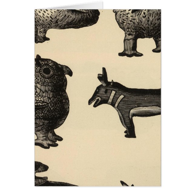 Cartão Cerâmica Effigy de Zuni (Frente)