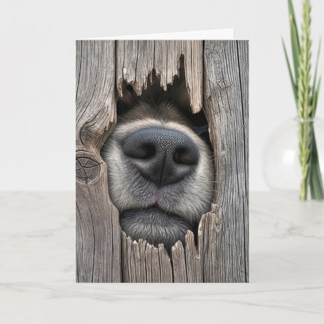 Cartão Cerca Com Nose Canina (Frente)