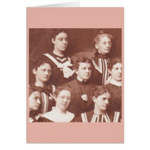 Cartão cerca de 1905 coro feminino