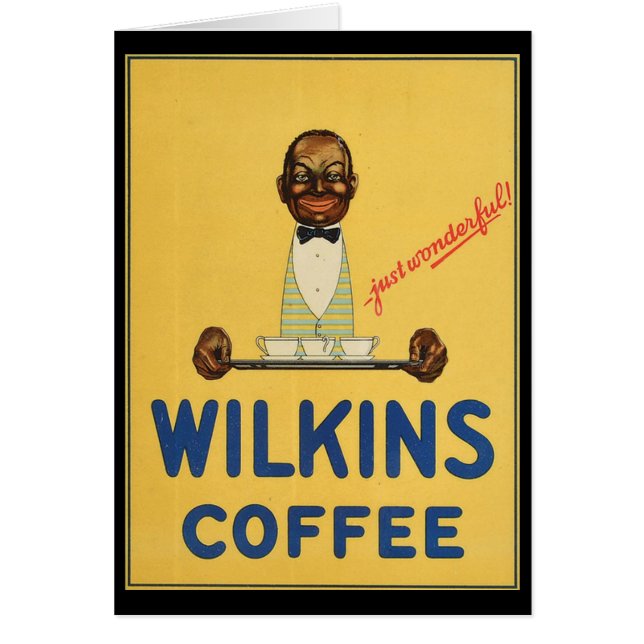 Cartão cerca de 1930 Wilkins Coffee e (Frente)