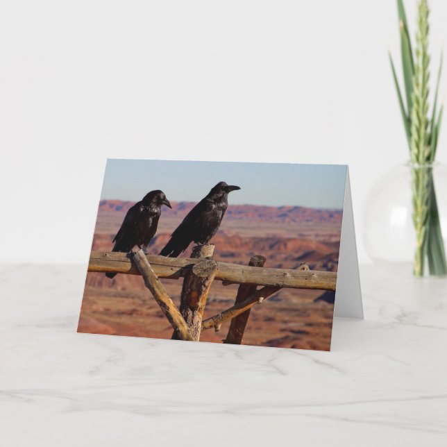 Cartão Cerca do corvo (Frente)