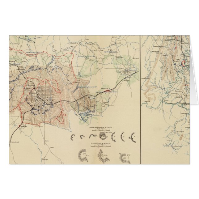 Cartão Cerco de Atlanta (Frente Horizontal)