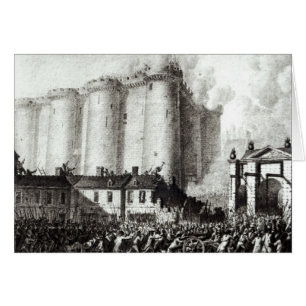 Cartão Cerco do Bastille, o 14 de julho de 1789