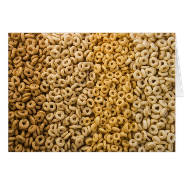 Cartão Cereal do café da manhã (Frente Horizontal)