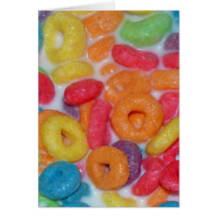Cartão Cereal frutado