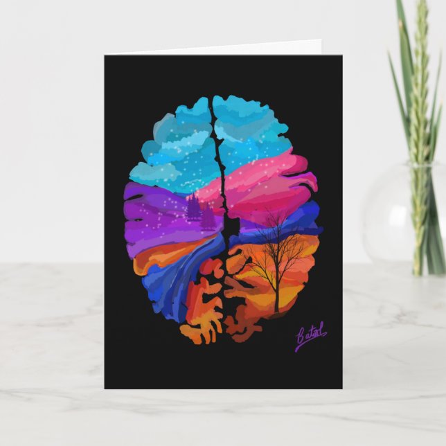 Cartão cerebral de inverno (Frente)