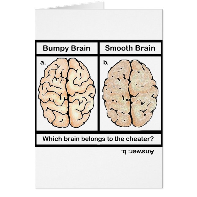 Cartão Cérebro de Trapaça (Frente)