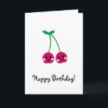 Cartão cerejas, feliz aniversario!<br><div class="desc">Cartão de aniversário bonito</div>