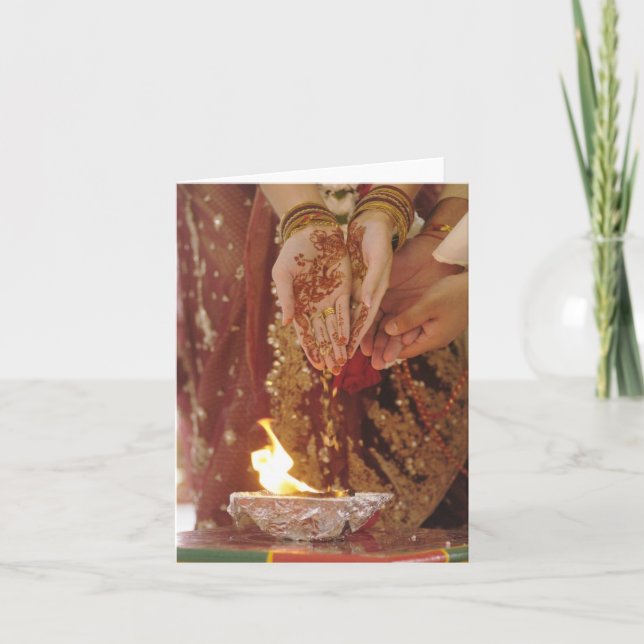Cartão Cerimónia de casamento Notecard (Frente)