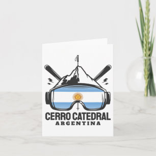Cartão Cerro Catedral Argentina Estação de Esqui Esqui Re
