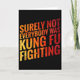 Cartão Certamente Nem Todo Kung Fu Estava Na Luta Contra