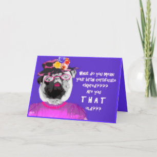 Cartão certidão de nascimento e pug expirados