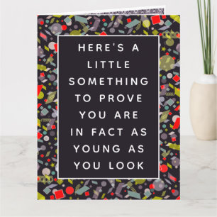 Cartão Certificado de Aniversário Engraçado