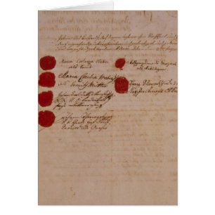 Cartão Certificado de casamento de Wolfgang, de Mozart e