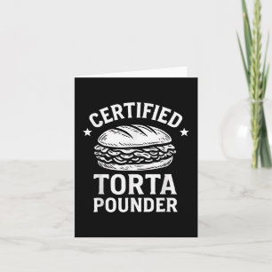 Cartão Certified Torta Pounder Funny Torta Memória Sandwi