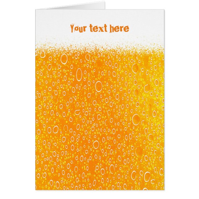 Cartão Cerveja colorida (Frente)