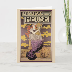 Cartão Cerveja da Meuse por Marc Auguste Bastard