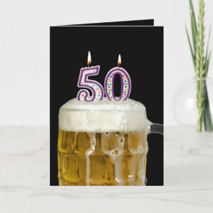 Cartão Cerveja de 50 anos