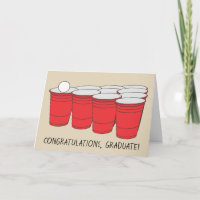 Cerveja engraçada Pong "toque da graduação - e -