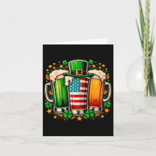 Cartão Cerveja Irlandesa Irlanda Bandeira Americana Dia d