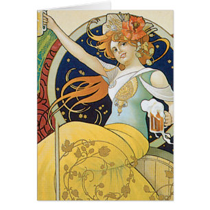 Cartão Cerveja Nouveau