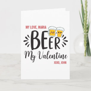 Cartão CERVEJA PERSONALIZADA Meu Namorado ou Qualquer Pro