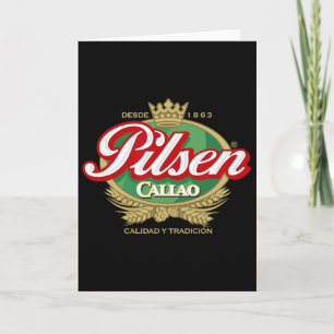 Cartão Cerveja Pilsen Callao Marca Peru Futebol Peruano