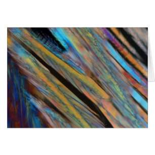 Cartão Cerveja sob o microscópio