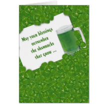 Cerveja Verde Irlandesa Em Shamrocks