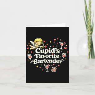 Cartão Cervejeiro Favorito do Cupido Bebida Engraçada do 