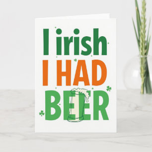 Cartão Cervejeiro Irlandês