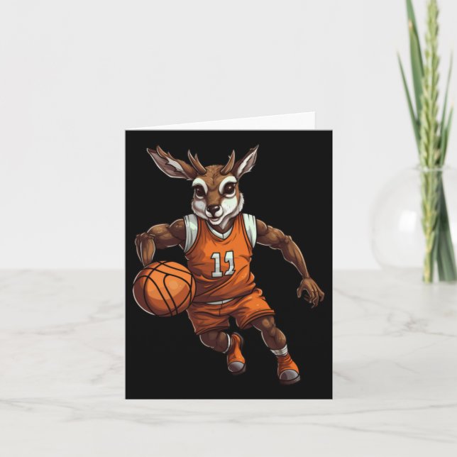 Cartão Cervo de Basquetebol  (Frente)
