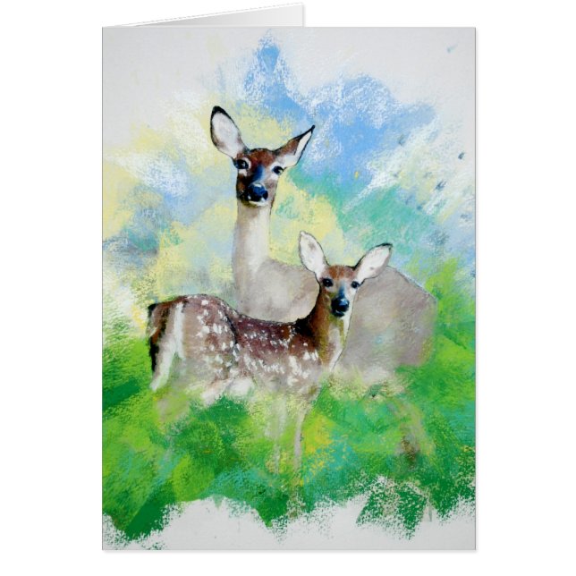 Cartão Cervos de mula (Frente)