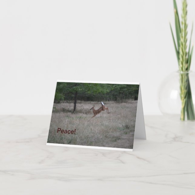 Cartão Cervos vívidos Notecard (Frente)
