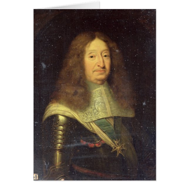 Cartão Cesar de Bourbon Duque de Vendome e Beaufort (Frente)