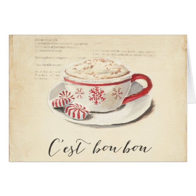 Cartão C'est Bon Bon (Frente Horizontal)